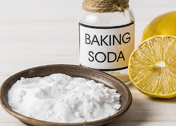 bạc hà + muối + baking soda + chanh