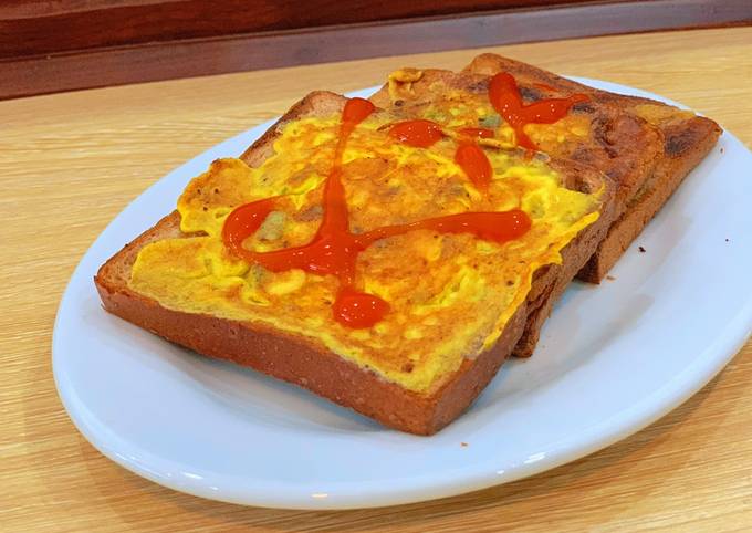 Cách làm món pizza sandwich trứng