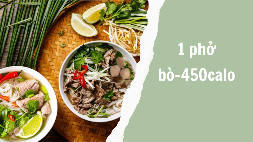 1 bát phở bò có khoảng 45calo